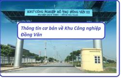 Khu công nghiệp Đồng Văn 3 và những thông tin cần biết