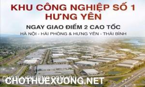 Chuyển nhượng đất từ 3000m2 trong KCN Số 1 Hưng Yên