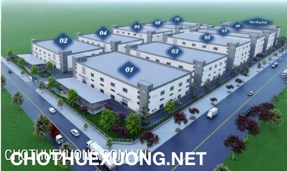 Cho thuê nhà xưởng từ 2962m2 CCN Châu Phong- Bắc Ninh