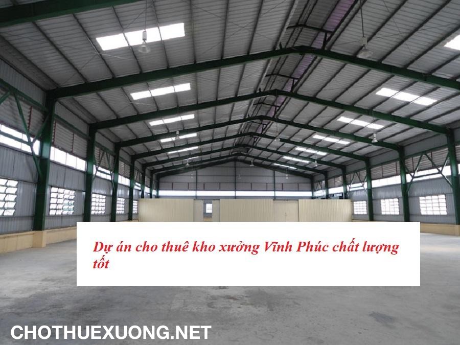 Dự án cho thuê kho xưởng 200 m2 tại KCN Bình Xuyên Vĩnh Phúc